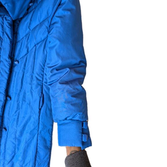 THE WATERS EDGE Vintage Blue Down Puffer Coat Sz LRG - Picture 7 of 10